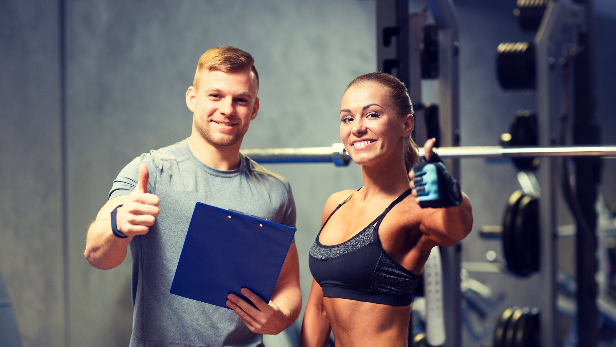 Woman with Personal Trainer 